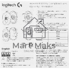 Гарнитура Logitech G435 белый/синий, беспроводная, радиоканал, до 18 ч