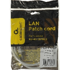 Патч-корд FTP Cablexpert cat.6, 1м, литой, многожильный, серый