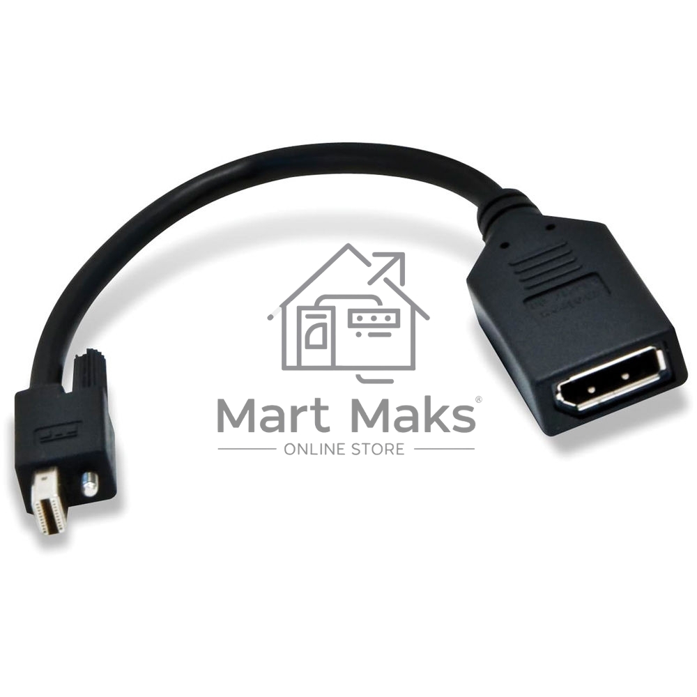 Переходник Sapphire W010-0051-00, CABLE, MINI DISPLAY PORT(M) TO STD DISPLAY PORT (F) W/LATCH-130MM