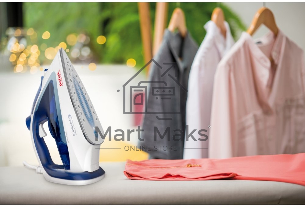 Утюг Tefal FV5715E0, 2200Вт, голубой/белый