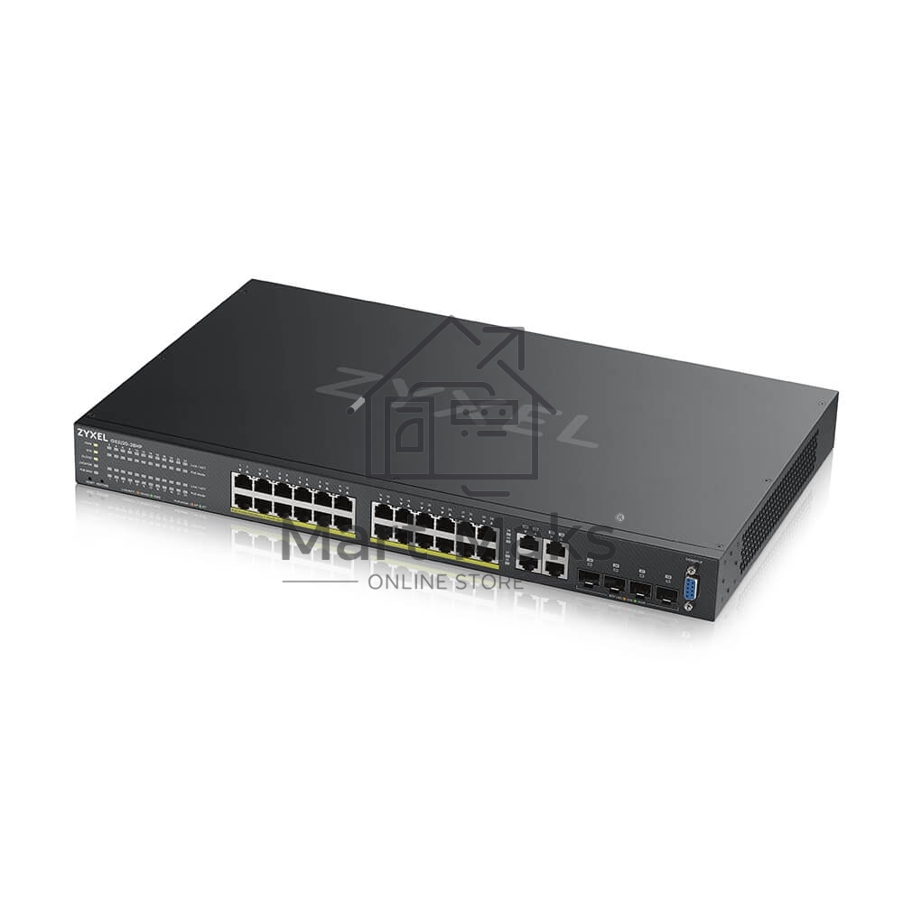 Гибридный L2 коммутатор PoE+ Zyxel NebulaFlex Pro GS2210-28HP, rack 19