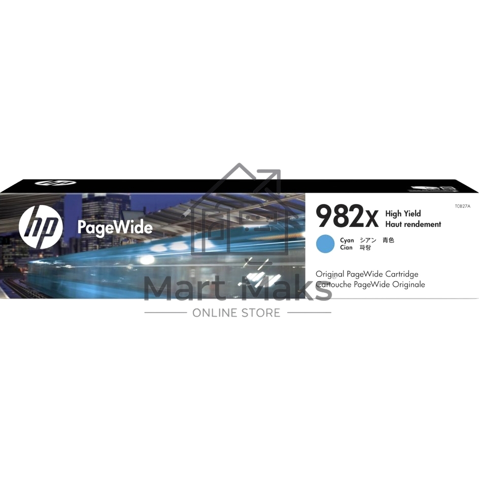 Картридж струйный HP 982A черный PageWide Enterprise Color 765/780/785 T0B27A 20000 стр.