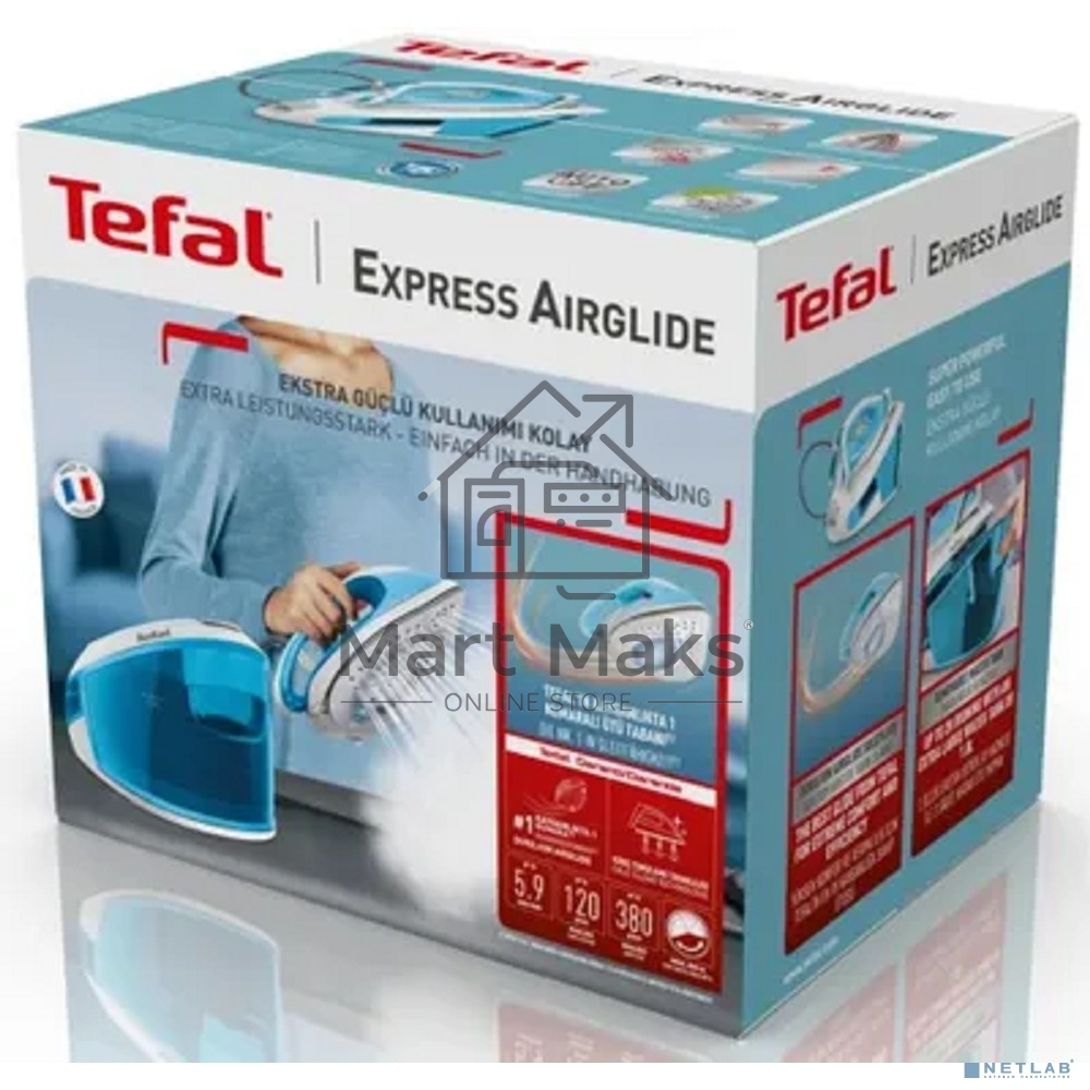 Парогенератор Tefal SV8002E0, голубой / белый