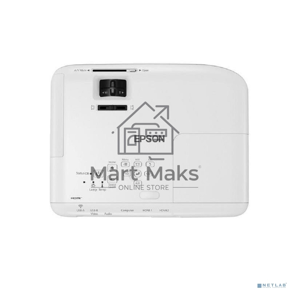 Проектор Epson EB-FH06 белый (LCD, 1920×1080, 3500Lm, 16000:1, 2.7 kg) (V11H974040)