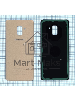 Задняя крышка для Samsung A730F Galaxy A8 Plus (2018) золотая