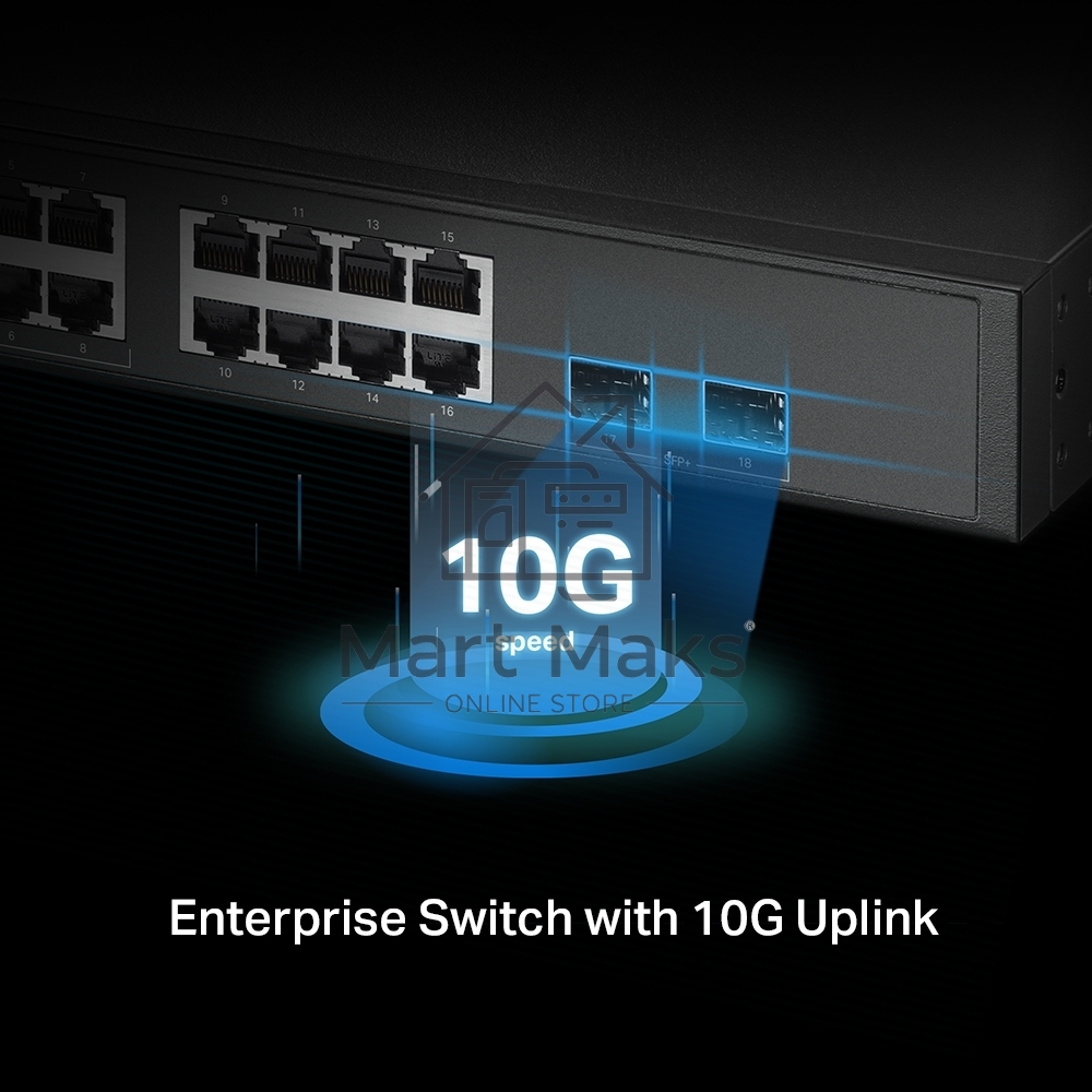 Коммутатор TP-Link SG3218XP-M2 (L2+) 16x2.5Гбит/с 2xКомбо(10GBase-T/SFP+) 2SFP+ 8PoE+ 240W управляемый