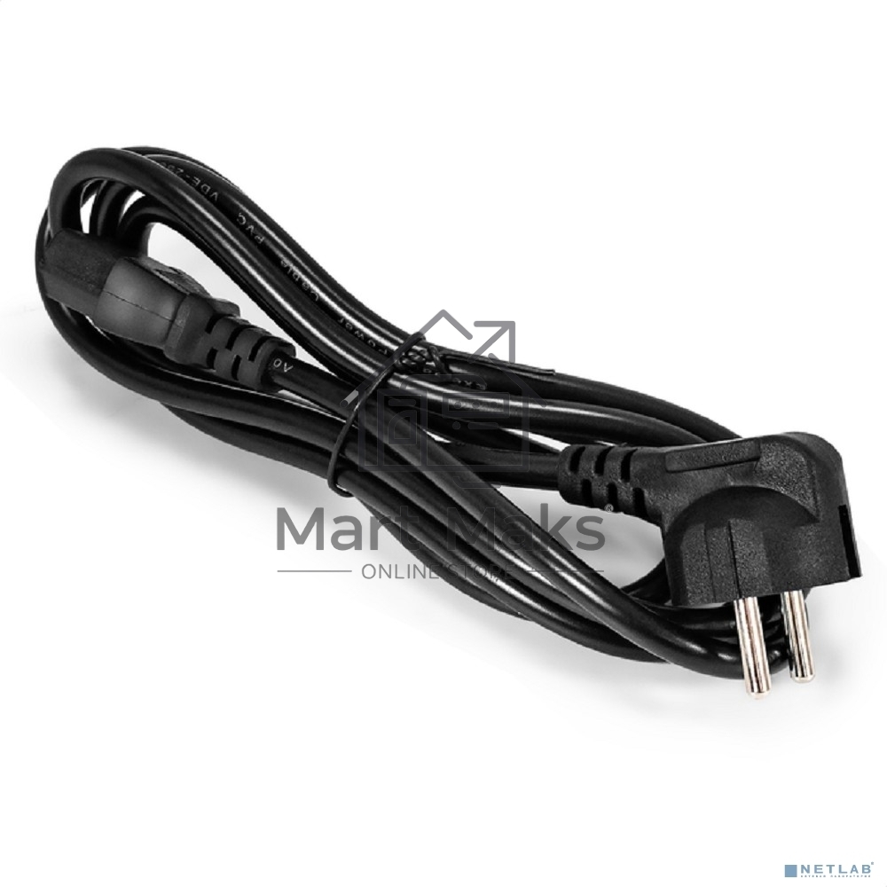 Кабель питания ExeGate Special PC-1,8S (Евровилка угловая Schuko->C13, 3*1.0мм2, CCA, черный, 1.8 м)