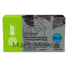 Картридж струйный Cactus CS-L0S58AE 953 черный (30 мл) для HP OJ 7720 Pro/7730/7740/8210