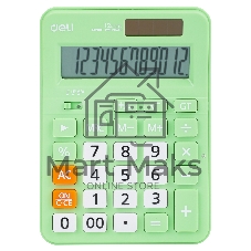 Калькулятор настольный Deli EM210FGREEN зеленый 12-разр.