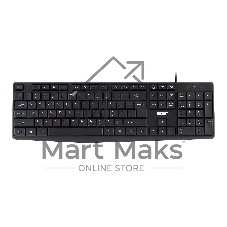 Клавиатура проводная Acer OKW121 (ZL.KBDEE.00B), USB, черный