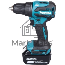 Дрель-шуруповерт Makita DDF490F002, 18 В, 3 Ач, 50 Нм, бесщеточный