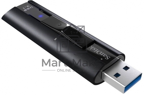 Флешка USB R/W R/W 256GB SanDisk CZ880 Cruzer Extreme Pro, USB 3.1, Металлич., черный
