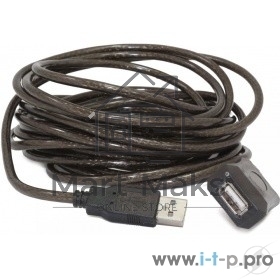 Кабель удлинитель USB 2.0 активный Gembird/Cablexpert UAE-01-5M, AM/AF, 5м