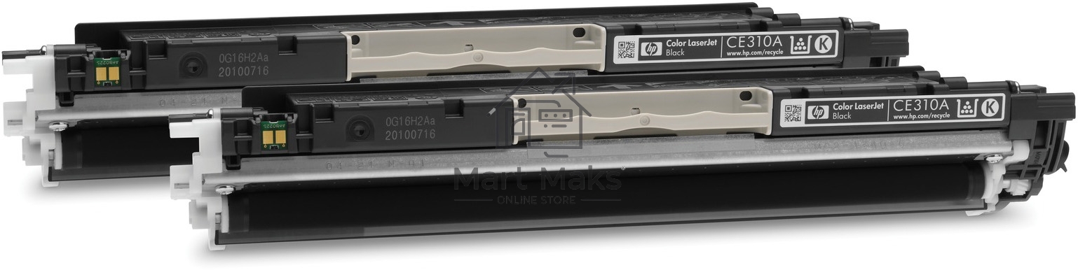 Картридж лазерный HP CE310AD черный двойная упаковка для LaserJet Pro CP102 2 х 1200 стр.