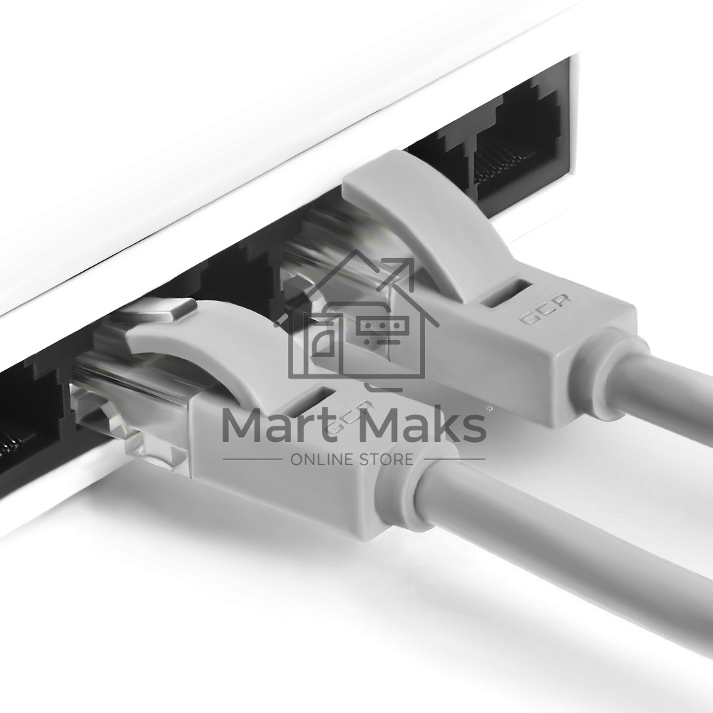 Патч-корд Greenconnect Патч-корд UTP прямой ethernet 1.0m кат.5е,  RJ45,  литой (Серый)  (GCR-LNC03-1.0m)