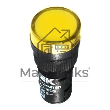 Арматура светосигнальная AD-16DS 24В AC/DC жел. IEK BLS10-ADDS-024-K05-16