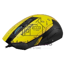 Мышь проводная A4Tech Bloody W70 Max желтый/черный, 10000 dpi, USB, кнопки - 9
