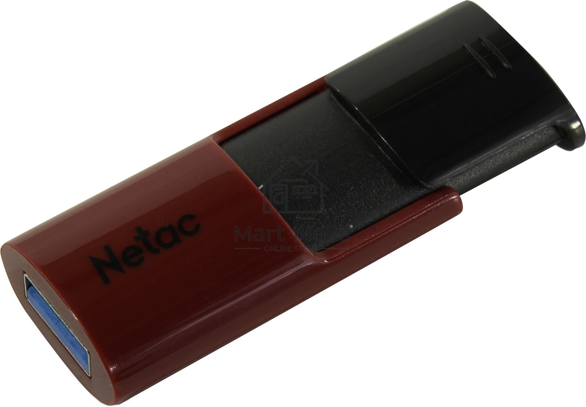 Флешка USB R/W R/W Drive Netac U182 NT03U182N-256G-30RE, USB3.0 256GB, retail version, черный/красный