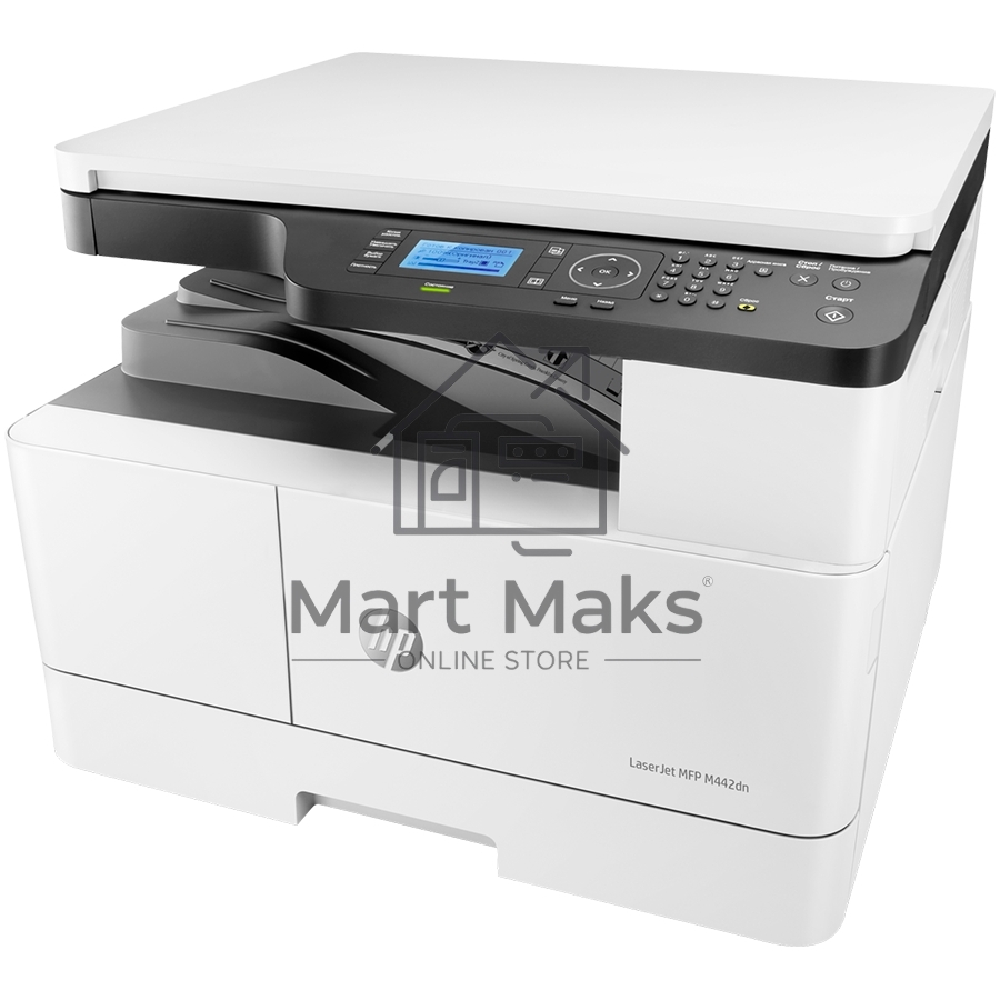 МФУ лазерный HP LaserJet M442dn (8AF71A), A3, ч/б, печ. до 24 стр/мин. (А4) до 13 стр/мин. (А3), 1200 x 1200 dpi (печать) 600x600dpi (скан.), USB, RJ-45