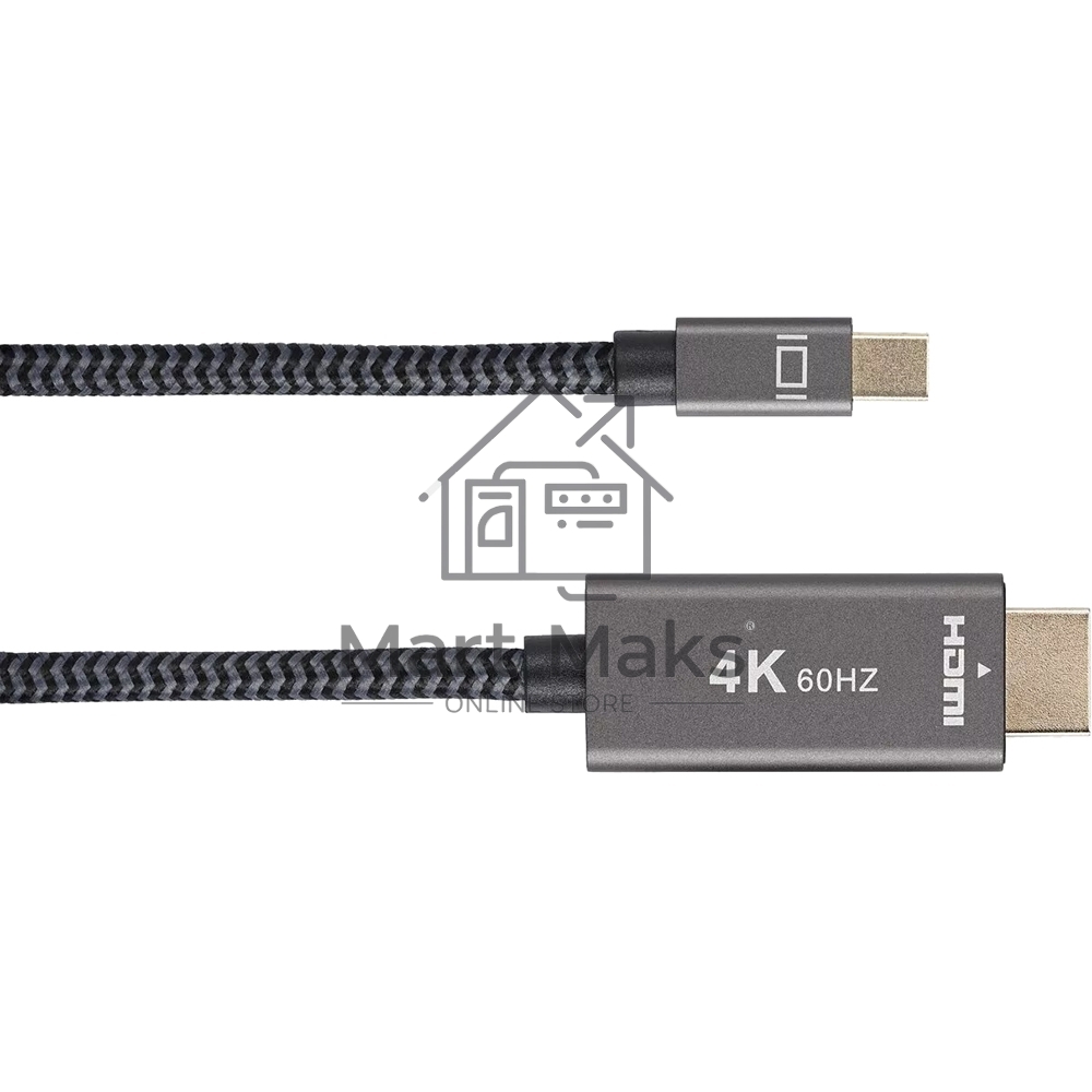 Кабель miniDisplayPort M-> HDMI M 4K@60Hz 1.8m Telecom,оплетка (TA562M-1.8M)