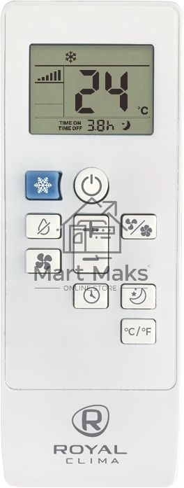 Мобильный кондиционер Royal Clima RM-TS17CH-E 5800 BTU, 17 м², 52 дБ, охлаждение, осушение, белый