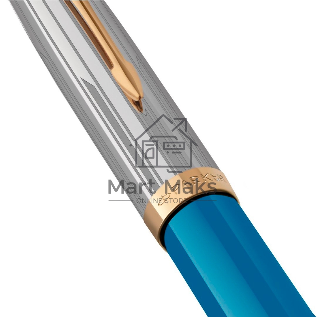 Ручка шариковая Parker 51 Premium (CW2169080) Turquoise GT M, черные чернила, подарочная коробка