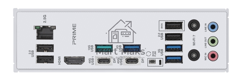 Материнская плата ASUS PRIME X870-P WIFI, AM5, AMD X870, 4xDDR5, 2xSATA, 4xM.2, 1xPCI-E 5.0 x16, 2xPCI-E 4.0 x1, 1xHDMI, 2xUSB-C, 1x 2.5Gb LAN, 4xUSB-A 3.2 Gen 1, 1xUSB-A 3.2 Gen 2, 4xUSB-A 2.0, 3x3.5 мм, 7.1, 1xWi-Fi 7, ATX