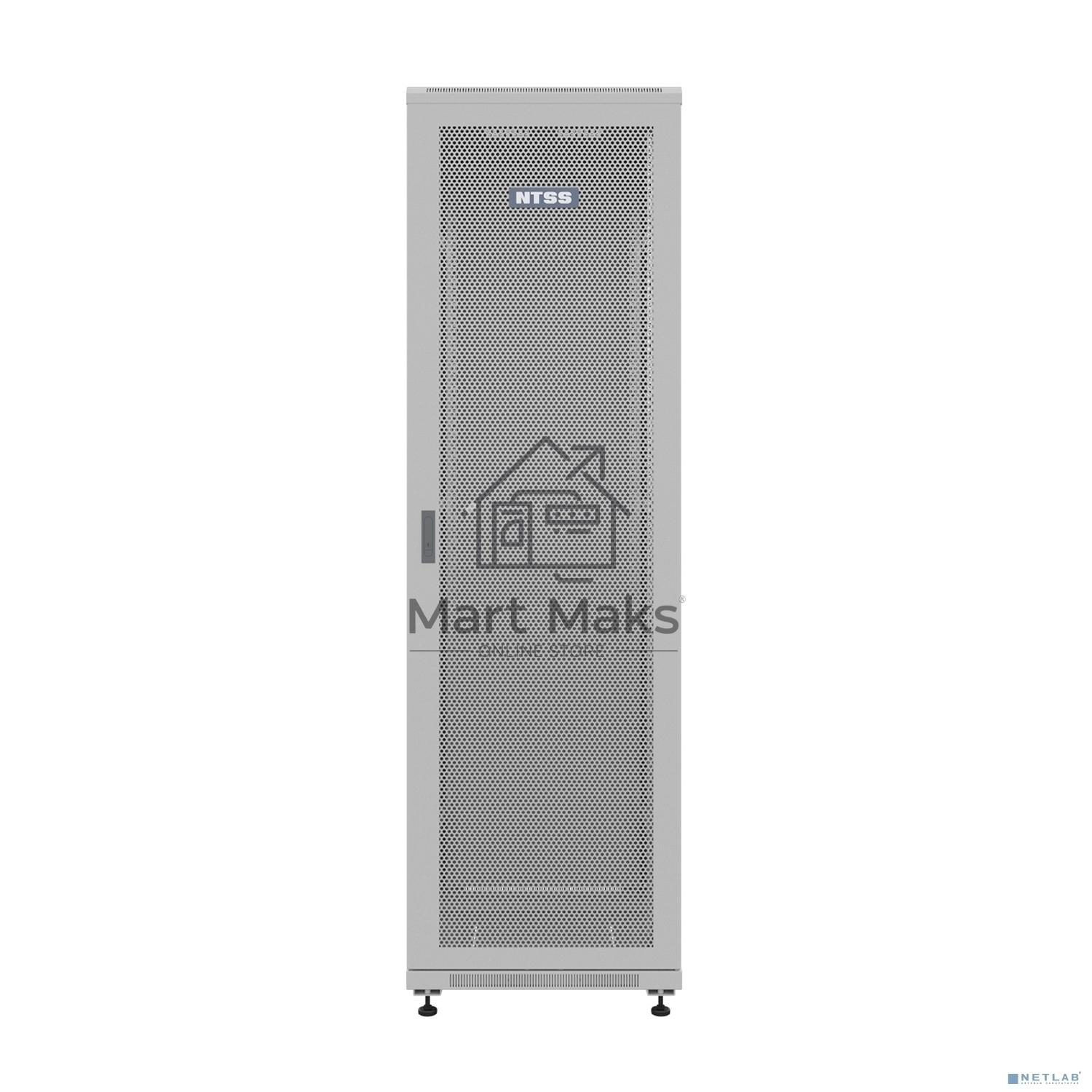 Шкаф серверный NTSS Премиум (NTSS-R22U6080PD) напольный 22U 600x800 мм пер. дв. перфор. металл 900 кг серый 710 мм 54 кг 1102 мм IP20 сталь