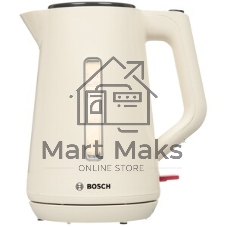 Чайник электрический Bosch TWK1M127 бежевый, 1.7 л, 2400 Вт