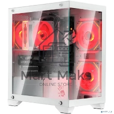 Компьютерный корпус Bloody BD-CC103 белый без БП mATX 7x120мм 1xUSB 2.0 1xUSB 3.0 audio bott PSU