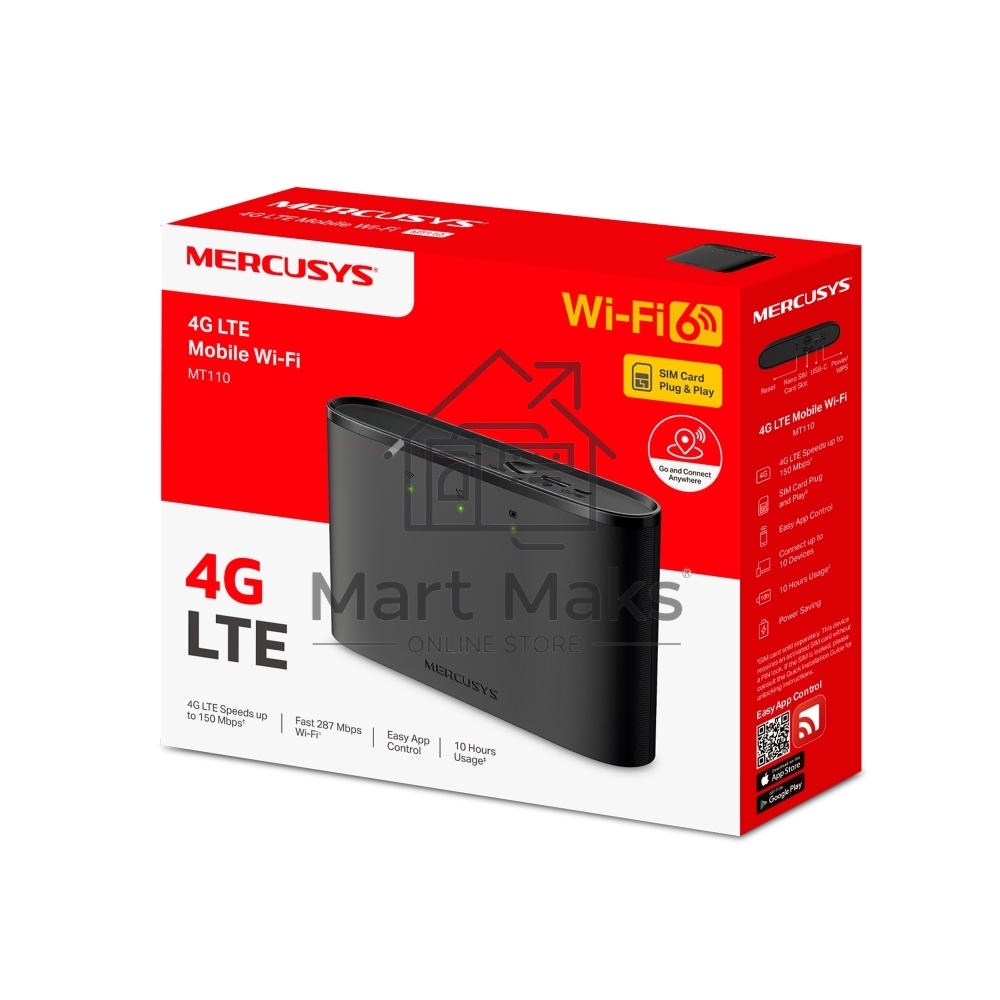 Маршрутизатор мобильный беспроводной 4G LTE Mercusys MT110