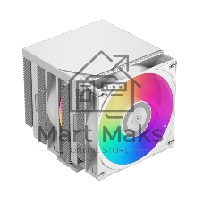Кулер для процессора PCCooler RT720 TC ARGB WH (270W, 4-pin PWM, 157.5mm, Al/Cu, 7x6mm, ARGB, 2x120mm, 73.32CFM, 34.9dBA, 2200RPM, S: 1851/1700/1200/115X, AM5/AM4, white)