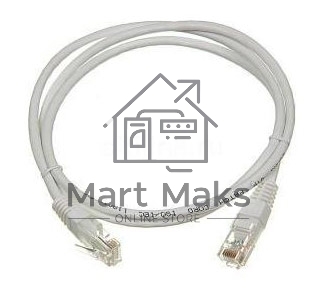 Кабель Патч-корд Lanmaster UTP TWT-45-45-1.0-WH вилка RJ-45-вилка RJ-45 кат.5е 1м белый ПВХ