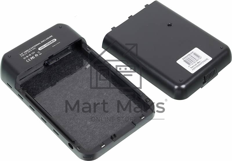 Внешний корпус для HDD AgeStar 3UB3A8-6G SATA II пластик/алюминий черный 3.5