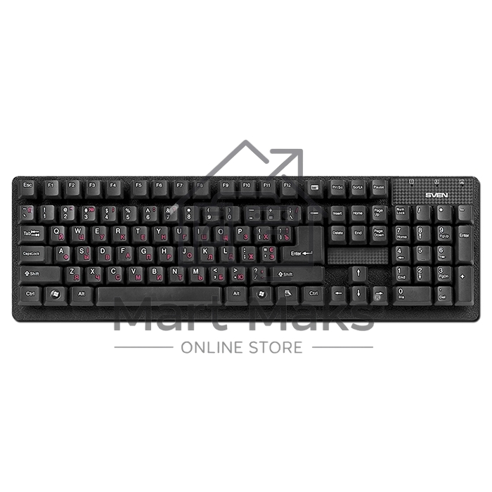 Клавиатура Keyboard SVEN Standard 301 USB чёрная SV-03100301UB