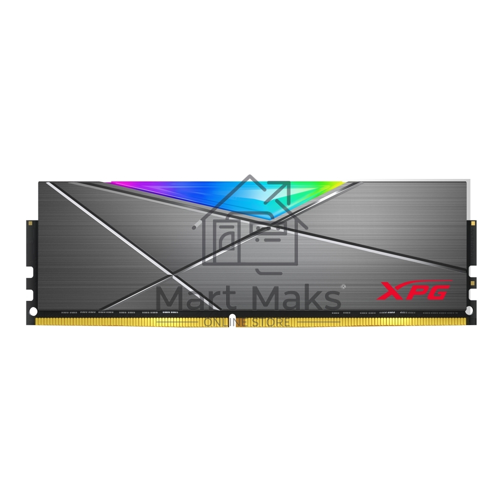 Оперативная память XPG Spectrix D50 RGB, 32GB (2x16GB), DDR4, 3600MHz, CL18, UDIMM, RGB, с радиатором, серый