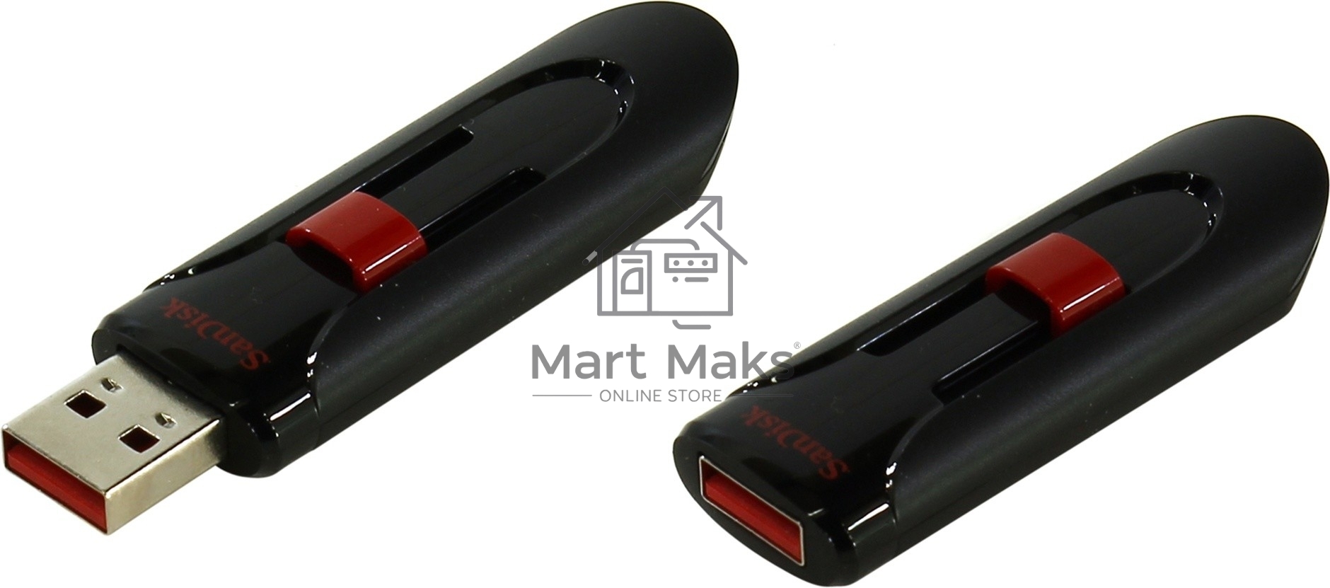 Флешка USB R/W R/W Sandisk 32Gb Cruzer Glide SDCZ60-032G-B35 USB2.0 черный