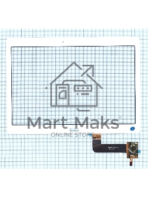 Сенсорное стекло (тачскрин) для Huawei MediaPad M2 10.0, белое