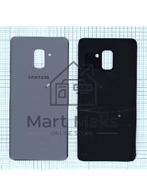 Задняя крышка для Samsung A730F Galaxy A8 Plus (2018) серебристая