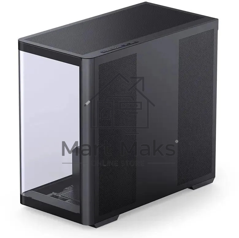 Корпус без блока питания Корпус JONSBO D300 Black MATX без БП, боковая панель из закаленного стекла, mini-ITX, micro-ATX, черный