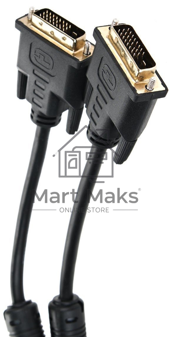 Кабель DVI-D--DVI-D Dual link 25M/25M, экран, феррит.кольца, 1.8м Telecom <TCG441D-1.8M>