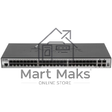 Коммутатор D-Link DGS-1510-52XMP/A2A, 48×1 Гбит/с + 4×10 Гбит/с SFP+, управляемый