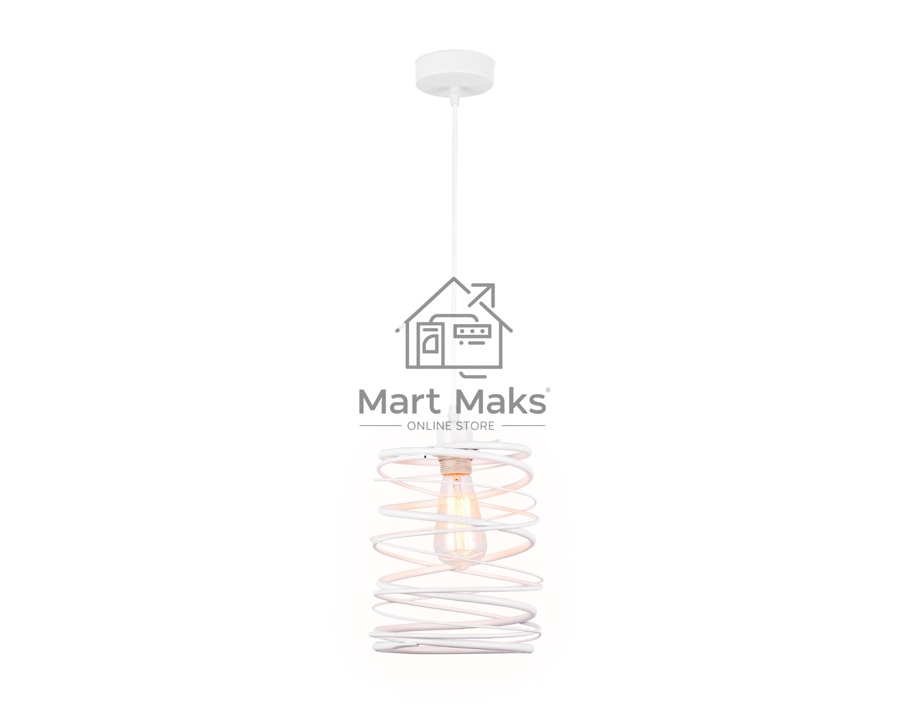 Светильник Ambrella light TR8400 WH белый E27 max 60W D210*1060