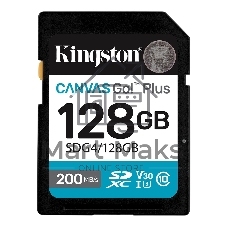 Флеш карта SDXC 128Gb Kingston SDG4/128Gb Canvas Go! Plus w/o adapter