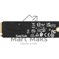 Накопитель SSD 1Tb WD черный SN7100, M.2 2280, PCI-E 3x4, R/W - 7250/6900 Mb/s 3D-NAND TLC