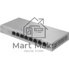 Коммутатор ZYXEL GS1200-8HPV3-EU0101F, 8×1 Гбит/с, 4×PoE+, 68 Вт, управляемый