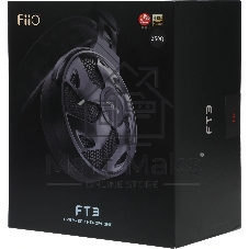 Проводные наушники FiiO FT3 350 Ом черный, полноразмерные, Jack 3.5/4.4/6.35/XLR