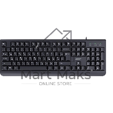 Комплект клавиатура+мышь Acer OCC400 проводной, USB, 2000 DPI, черный