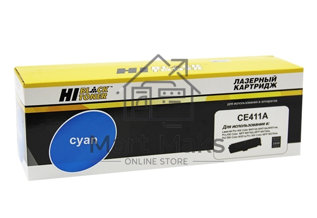 Картридж лазерный HP CLJ Pro 300 Color M351/M375/Pro400 Color/M451/M475 (Hi-Black) CE411A, C, 2,6K