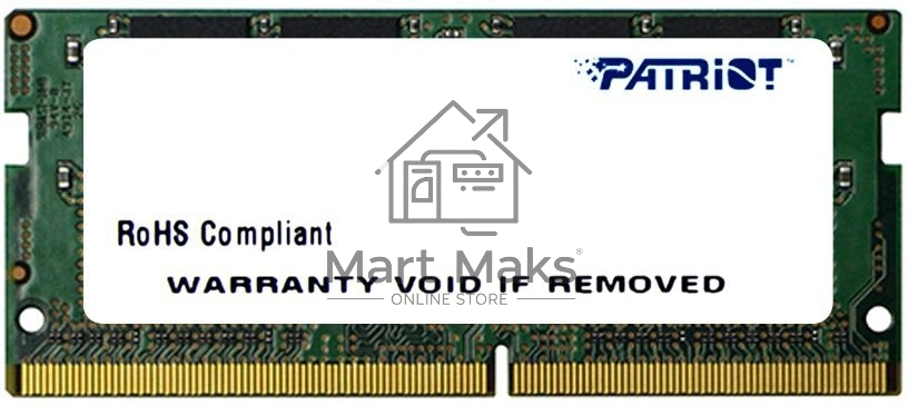 Оперативная память Patriot, DDR4, 16GB (1x16 GB), 2400 MHz, CL17, SO-DIMM